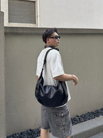 レトロ ソフトレザーショルダーバッグ