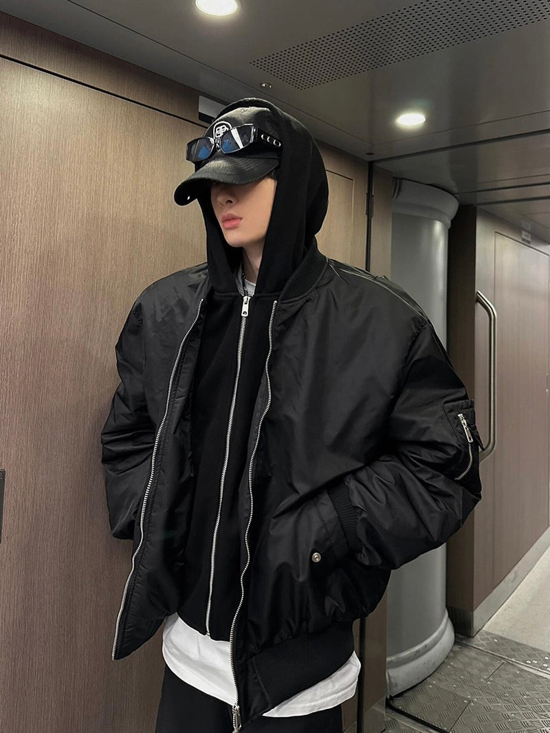 フーディー付き アメリカンフライトジャケット