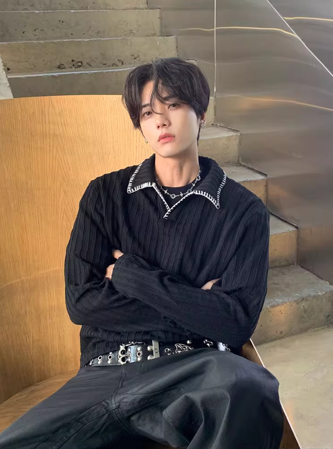 ポ*ス様 ボールド フォックスヘッド エンブロイダード ニット ポロ