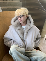 カービング ファー フードジャケット