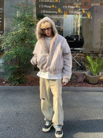 カービング ファー フードジャケット