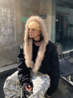 カービング ファー フードジャケット