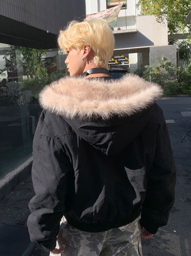 カービング ファー フードジャケット – KXCK(キックス カービング ファー フードジャケット – KXCK(キックス