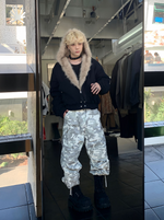 カービング ファー フードジャケット