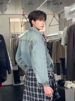 レトロ リベットデニムジャケット