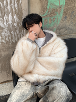 ワンポイント リバーシブル パデッドファージャケット