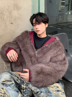 ワンポイント リバーシブル パデッドファージャケット