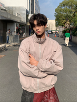 ハイネック ジッパートラックカーゴジャケット