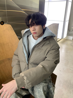 フーディー付き ダブルジッパーPUレザーペディン