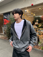 ラインストーン ブラッディジップパーカー