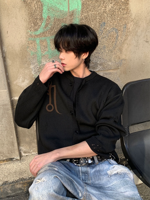 ニューアメリカンフラッグ ニットカーディガン