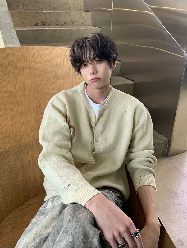 ニューアメリカンフラッグ ニットカーディガン