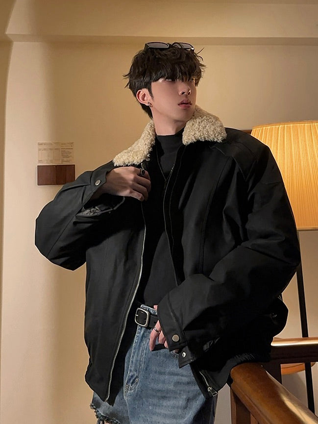 ラムファー バイカーボンバージャケット