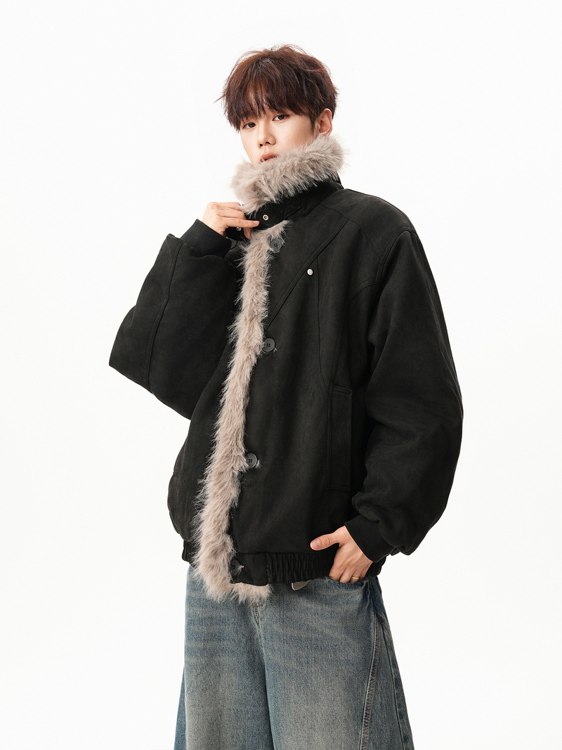 レトロ ネックベルト ファージャケット