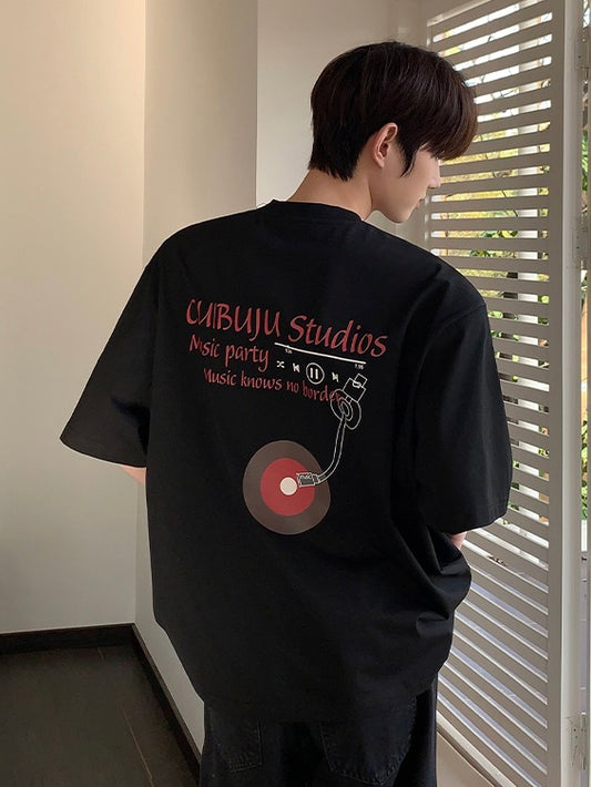 バックプリント ミュージック Tシャツ