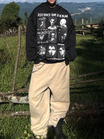 グリッド ポートレートレター パーカー