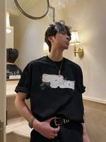 バックプリント 刺繍パッチ Tシャツ