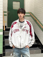 スタンドカラー レーシング トラックジャケット