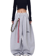ロープチェーン付き バルーンスウェットパンツ
