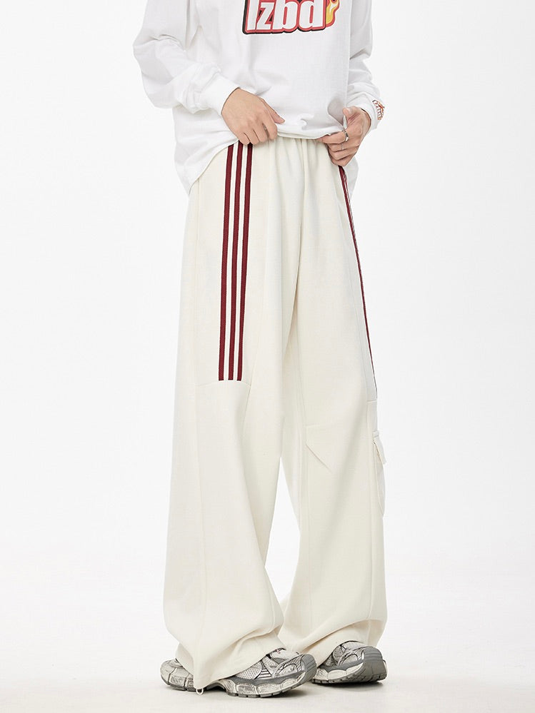 アクセントスリーライン ポケットスウェットパンツ