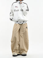 クロスパターン サイドライン スウェット トラックジャケット