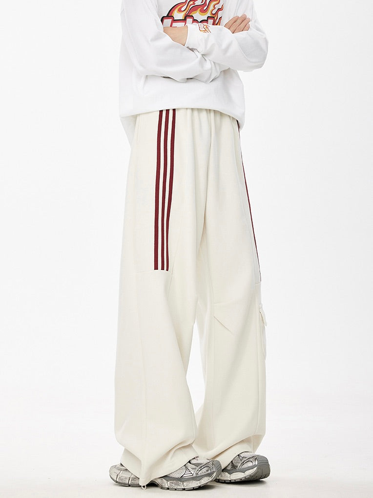 アクセントスリーライン ポケットスウェットパンツ