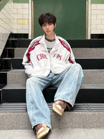 スタンドカラー レーシング トラックジャケット