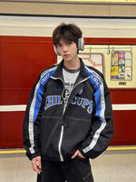 スタンドカラー レーシング トラックジャケット