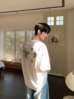 スターパッチ レタリングTシャツ