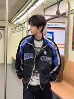 スタンドカラー レーシング トラックジャケット