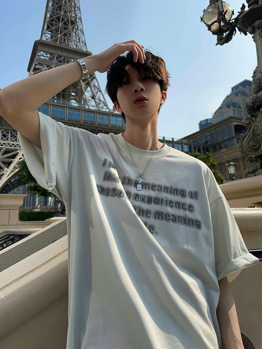 刺繍ファジーレタリング Tシャツ