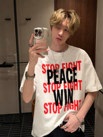 レトロ アメリカン スローガンTシャツ