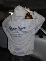 レトロ レタリングプリーツ刺繍パーカー