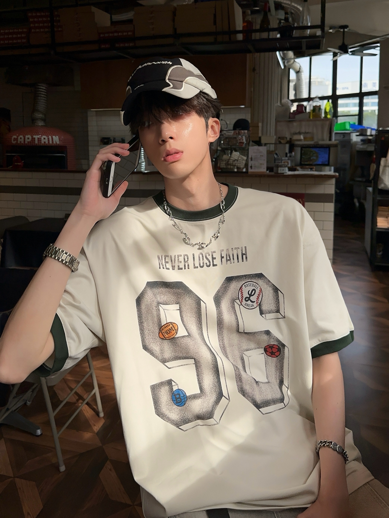 レトロ ナンバリングプリント リンガーTシャツ – KXCK（キックス