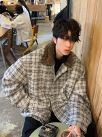 レトロチェック柄 キルティングジャケット