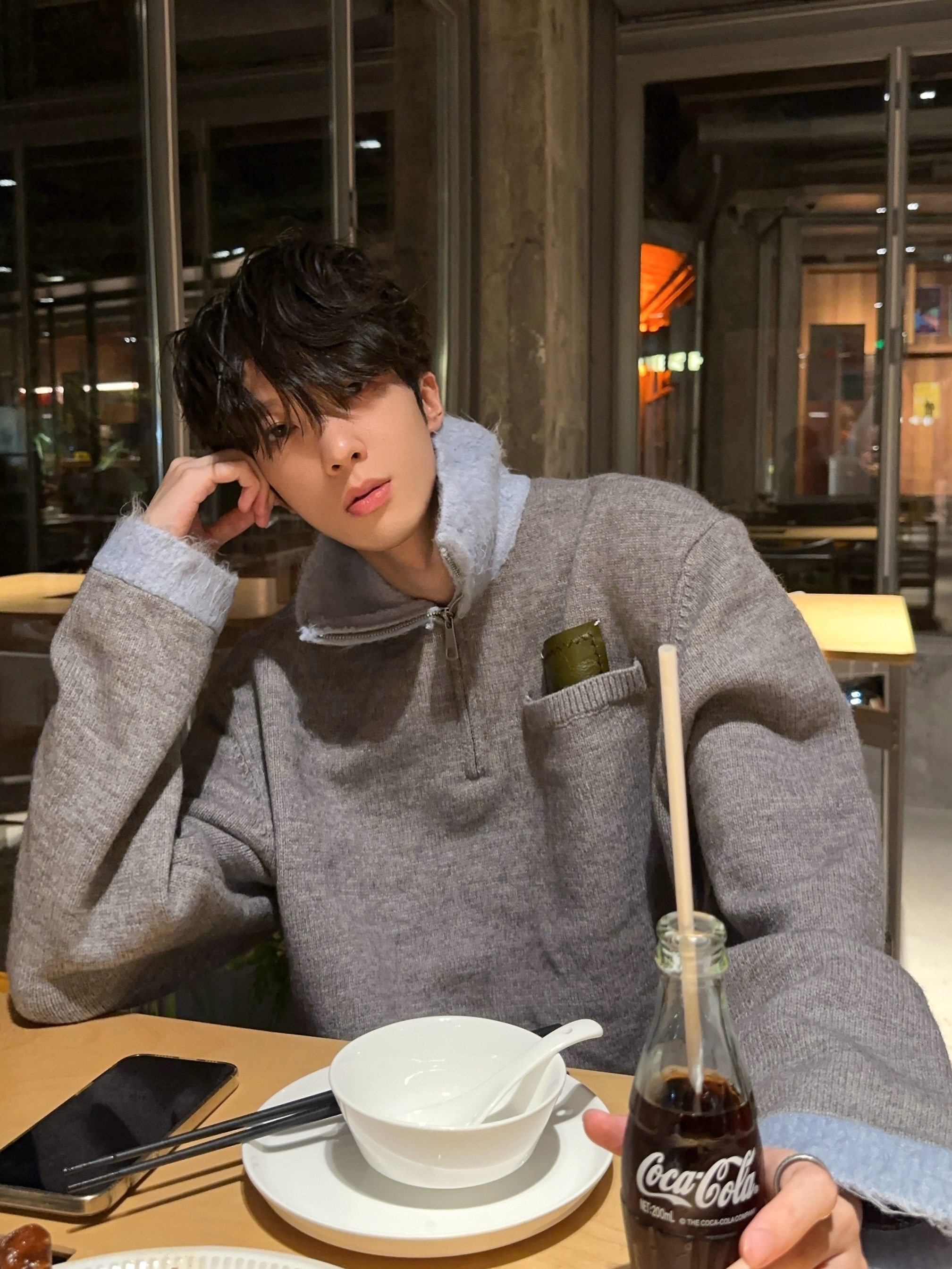 レイジー バイカラー ハーフジップセーター – KXCK（キックス