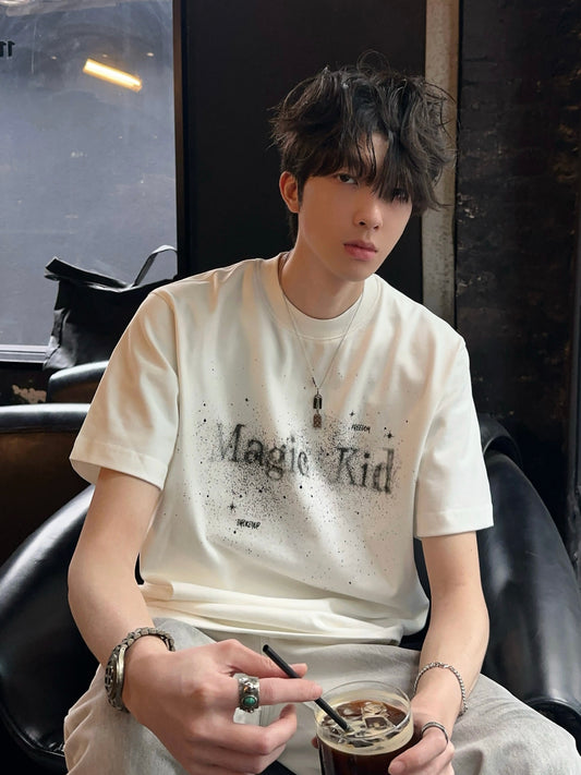 インクジェット グラフィックロゴTシャツ