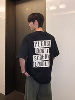 バックプリント オールドパッチレターTシャツ