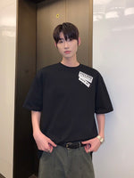 バックプリント オールドパッチレターTシャツ