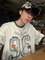 レトロ ナンバリングプリント リンガーTシャツ
