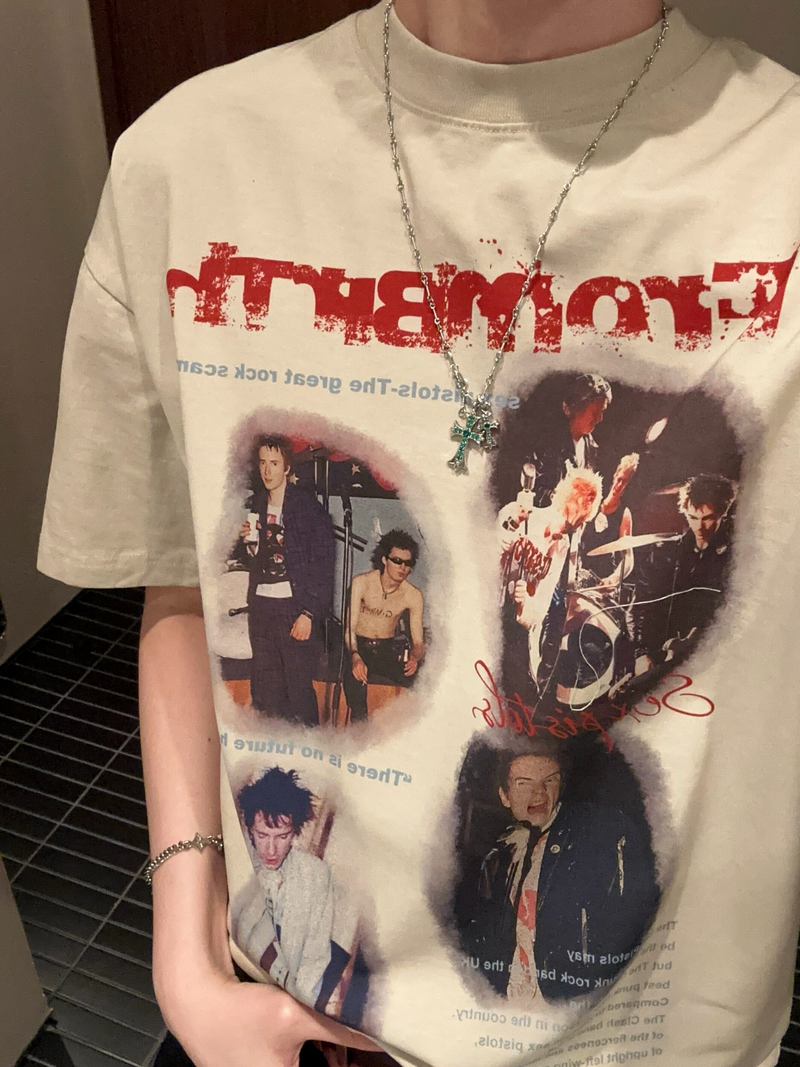 アメリカンレトロ オールドフレーム ロックTシャツ