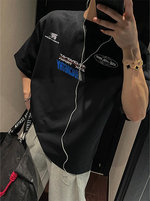 バックプリント レーシング Tシャツ