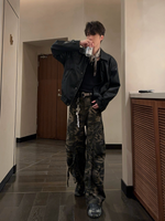 レトロ カモフラージュ迷彩 カーゴパンツ