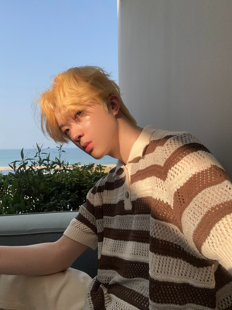 レトロ ストライプ メッシュニットポロシャツ