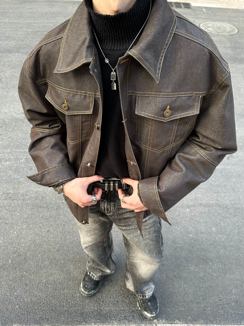 オールド コンストラクト リジッドデニムジャケット