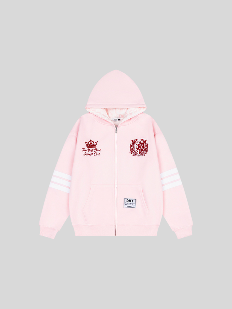 モノグラム エンブレム ジップパーカー