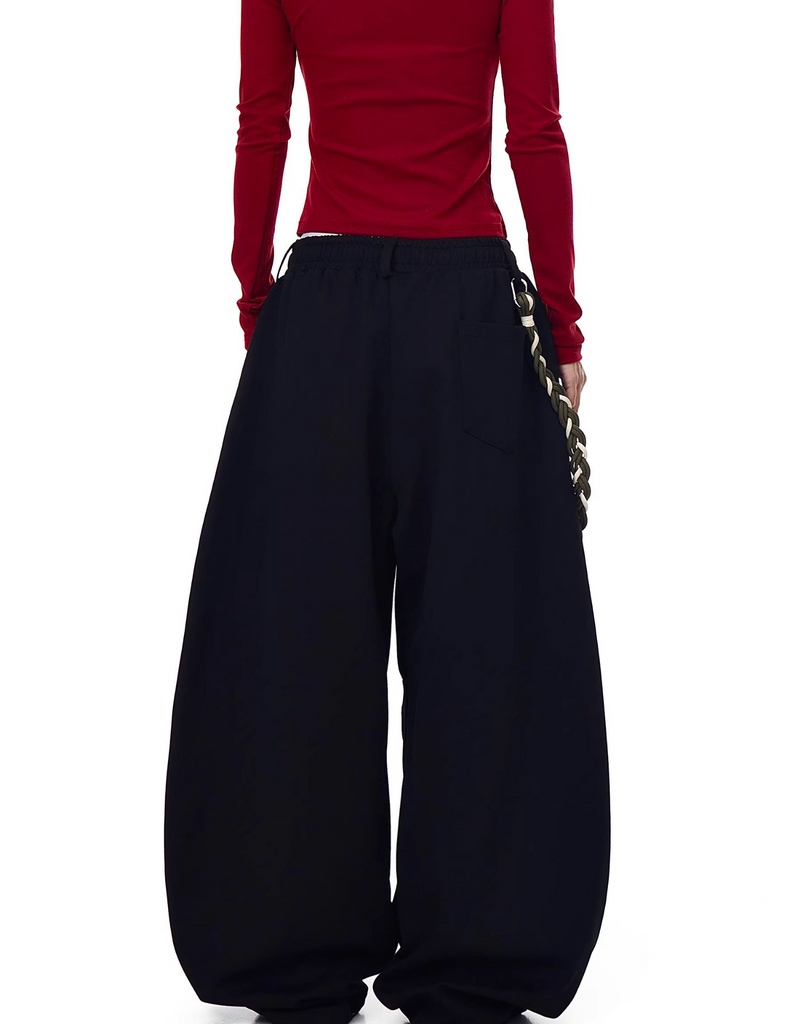 ロープチェーン付き バルーンスウェットパンツ