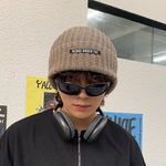 ワンポイント オーバーニットビーニー