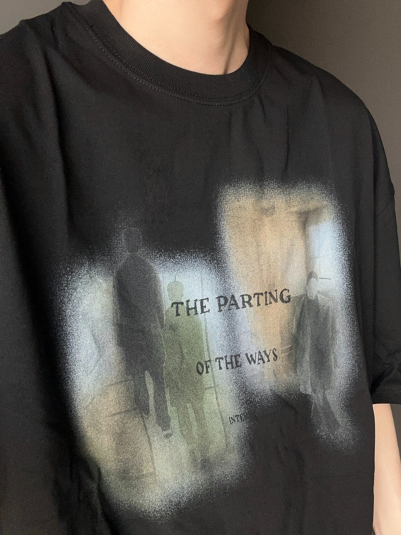 レトロ ブラーフィギュア プリントTシャツ