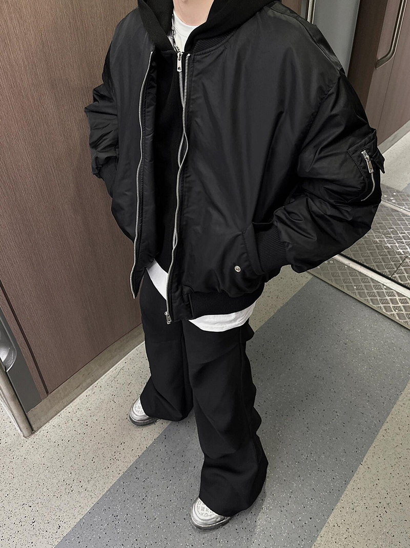 フーディー付き アメリカンフライトジャケット